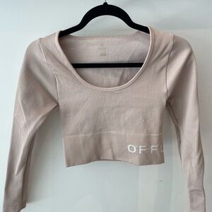 Offline cropped athletic long sleeve top